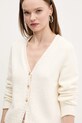 Bavlněný kardigan Abercrombie & Fitch béžová KI150.5028.178