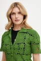 Liu Jo cardigan in cotone verde WA5208.MA30Q