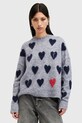 Шерстяной свитер AllSaints AMORA серый W043KC