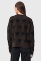 AllSaints sweter z dodatkiem wełny AMORA W043KC czarny SS25