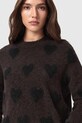 Odzież AllSaints sweter z dodatkiem wełny AMORA W043KC czarny
