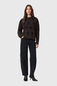 AllSaints sweter z dodatkiem wełny AMORA czarny W043KC