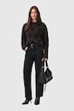 AllSaints sweter z dodatkiem wełny AMORA W043KC czarny