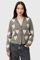 Ρούχα Μάλλινη ζακέτα AllSaints AMORA W042KC πράσινο