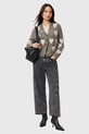 Μάλλινη ζακέτα AllSaints AMORA W042KC πράσινο