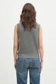 Odzież GANNI kamizelka wełniana Graphic Wool Vest K2308 szary