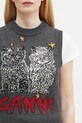 Pulover s dodatkom vune GANNI Graphic Wool Mix Cats Vest siva K2375