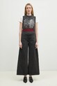 Pulover s dodatkom vune GANNI Graphic Wool Mix Cats Vest K2375 siva