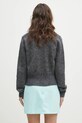 Odzież GANNI kardigan wełniany Light Mohair Tie String Cardigan K2411 szary