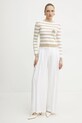 Ermanno Scervino pulóver 56TM029E80 fehér SS25