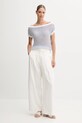 United Colors of Benetton sweter bawełniany 1394E10DW biały SS25