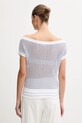 Odzież United Colors of Benetton sweter bawełniany 1394E10DW biały