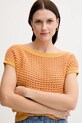 United Colors of Benetton pulover de bumbac portocaliu 1394E10DW