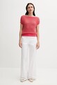 United Colors of Benetton sweter bawełniany 1394E10DW różowy SS25
