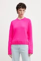 FROM FUTURE pulover de cașmir grosime medie roz WPR02606