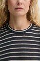 Theory t-shirt lniany P0313702 granatowy