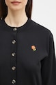 Vlněný kardigan Kenzo Pop černá FF52CA4823LB.99J