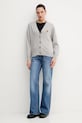 Kenzo cardigan din lână Pop FF52CA4833LB.93 gri SS25
