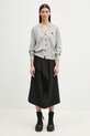 Kenzo cardigan din lana Pop FF52CA4833LB.93 gri
