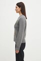 Vlněný svetr GANNI Graphic Wool Mix Bunny K2502 šedá SS25