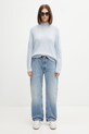 Anine Bing Lee Crew Sweater sweter kaszmirowy damski A.09.10662 niebieski