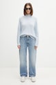 Anine Bing Lee Crew Sweater sweter kaszmirowy damski A.09.10662 niebieski