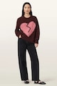 AllSaints sweter z dodatkiem wełny LUVHEART W078KC