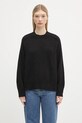Пуловер A.P.C. Pull Naomie изчистен черен WPABE.F23283