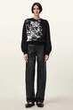 AllSaints hanorac de bumbac KIARA CYGNET W156JC negru