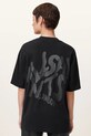AllSaints t-shirt bawełniany ORLANDO ETTA W267JB czarny SS25