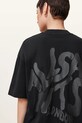 Odzież AllSaints t-shirt bawełniany ORLANDO ETTA W267JB czarny