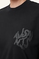 AllSaints tricou din bumbac ORLANDO ETTA negru W267JB