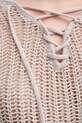Sisley sweter 15PLM401A szary