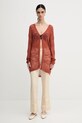 Sisley cardigan 106CM602K portocaliu SS25