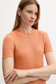 Светр з домішкою льону Sisley помаранчевий 105GM106G