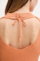 Светр з домішкою льону Sisley 105GM106G помаранчевий