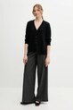 Sisley kardigan z domieszką lnu 105GM602M czarny SS25