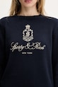 Sporty & Rich cotton jumper Vendome Knitted navy WS065606205BL106
