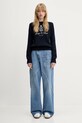 Sporty & Rich maglione in cotone Vendome Knitted WS065606205BL106 blu navy