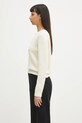 Sporty & Rich sweter bawełniany Vendome Knitted WS065606205WH37 beżowy SS25