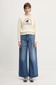 Памучен пуловер Sporty & Rich Polo Club Knitted WS065612252CR01 бежов