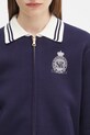 Sporty & Rich cardigan Royal Club Zipped navy CA006620219BL106