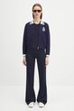 Sporty & Rich cardigan Royal Club Zipped CA006620219BL106 navy