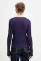 Одяг Бавовняний светр Tommy Jeans DW0DW22165 фіолетовий