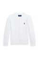 Polo Ralph Lauren cardigan copii 312543047064 alb SS25