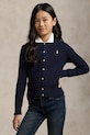 Polo Ralph Lauren cardigan din bumbac pentru copii uni bleumarin 313543047011