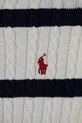 Fete Polo Ralph Lauren cardigan din bumbac pentru copii 313956836001 alb