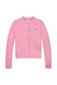 Tommy Hilfiger kardigan dziecięcy KG0KG08282.98.122.PPYA różowy SS25