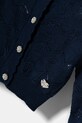 Девочка Детский шерстяной кардиган Guess J5RR02.Z3CD0.PPYA тёмно-синий