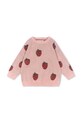 Konges Sløjd gyerek pulóver LAPIS LUREX KNIT BLOUSE közepesen vastag rózsaszín KS102260